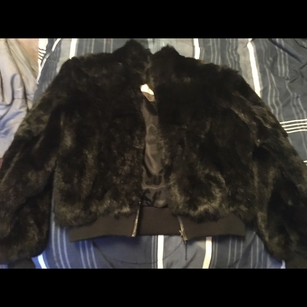 Ada rabbit fur coat size M